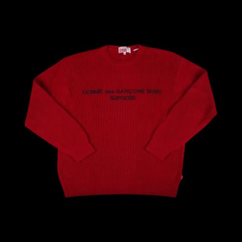 Supreme x Comme des Garçons Shirt Sweater 'Red'