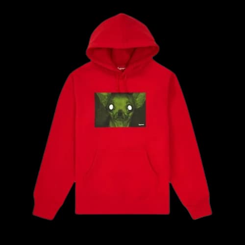 Supreme Chris Cunningham Chihuahua Hooded Sweatshirt 'Red'