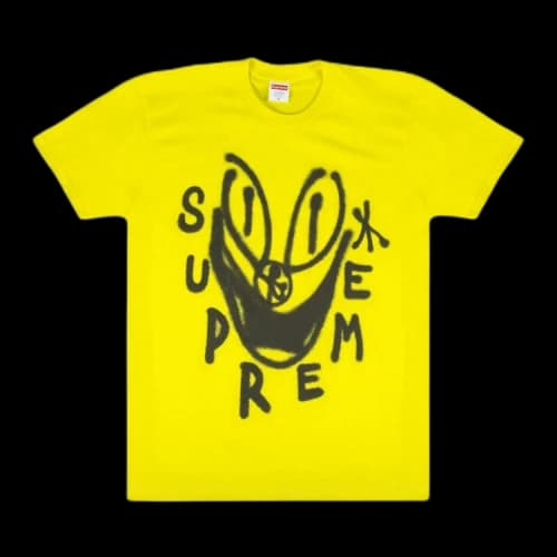 Supreme Smile T-Shirt 'Yellow'