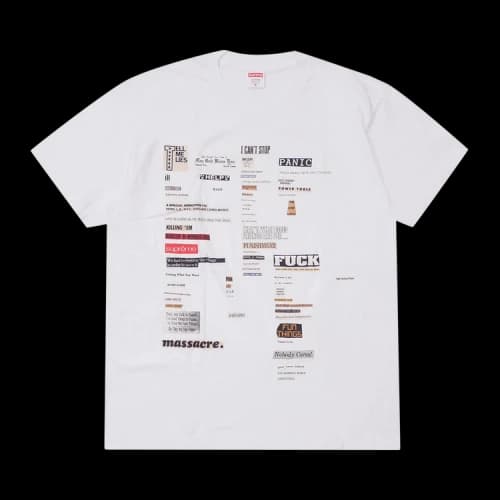 Supreme Cutouts Tee 'White'