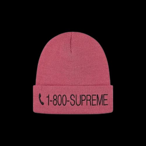 Supreme 1-800 Beanie 'Dusty Magenta'