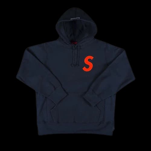 Supreme S Logo Hooded Sweatshirt 'Navy'