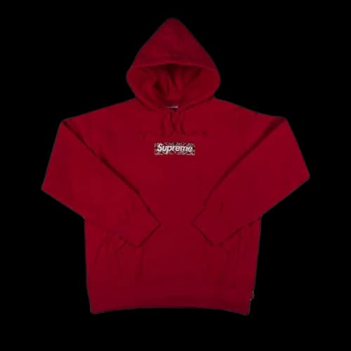 Supreme Bandana Box Logo Hooded Sweatshirt 'Red'