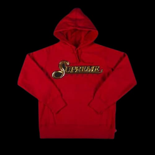 Supreme Sequin Viper Hooded Sweatshirt 'Red'