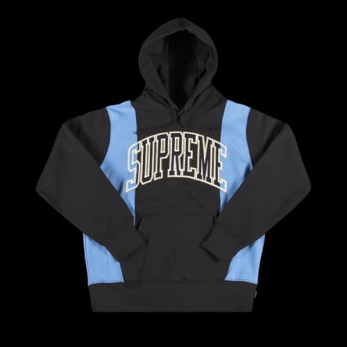 Supreme Paneled Arc Hooded Sweatshirt 'Black'