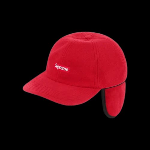 Supreme x WINDSTOPPER Small Box Earflap 6-Panel 'Red'