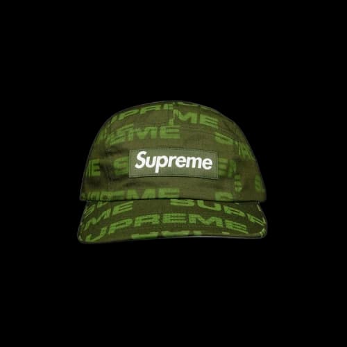Supreme Reactive Print Camp Cap 'Olive'