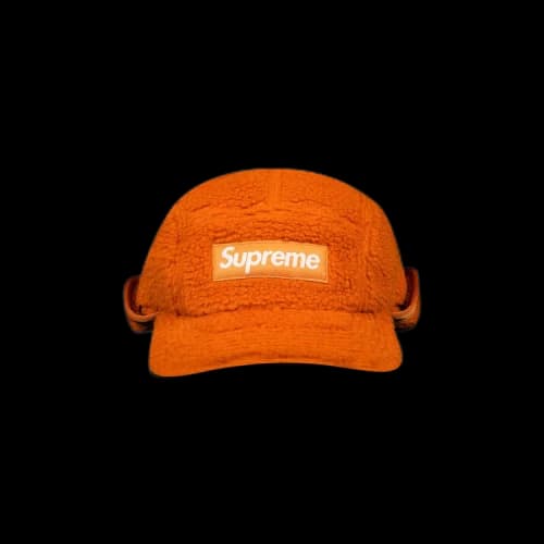 Supreme Deep Pile Earflap Camp Cap 'Orange'