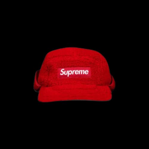 Supreme Deep Pile Earflap Camp Cap 'Red'