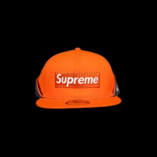Supreme x WINDSTOPPER Earflap Box Logo New Era 'Orange'