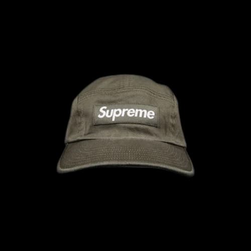Supreme Washed Chino Twill Camp Cap 'Olive'
