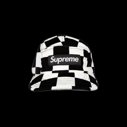 Supreme Velvet Camp Cap 'Checkerboard'