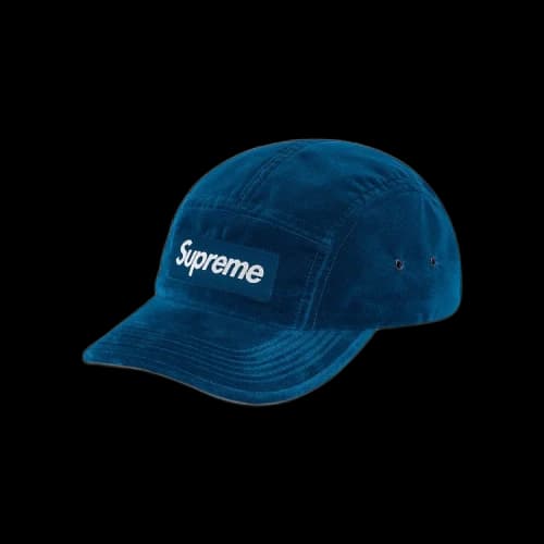 Supreme Velvet Camp Cap 'Dark Teal'