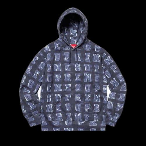 Supreme Blocks Hooded Sweatshirt 'Navy'