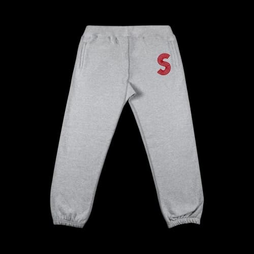 Supreme S Logo Sweatpant 'Heather Grey'