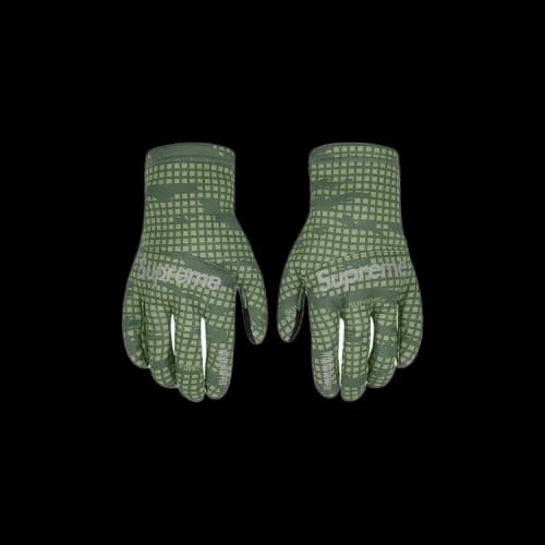 Supreme WINDSTOPPER Gloves 'Olive Grid Camo'