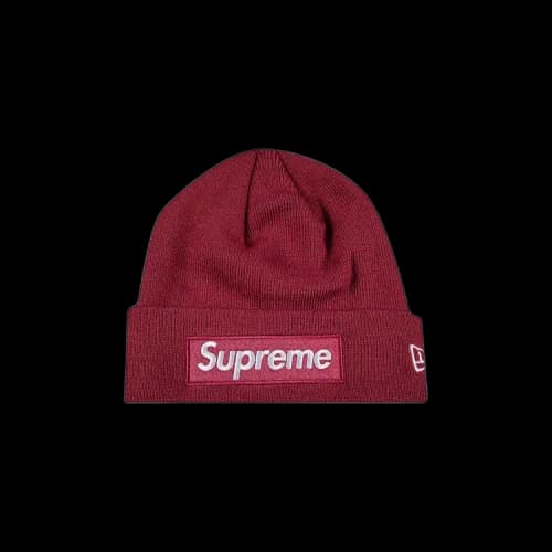 Supreme x New Era Box Logo Beanie 'Plum'