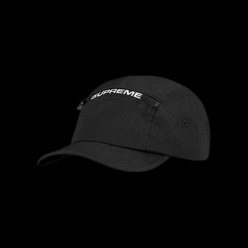 Supreme Top Zip Camp Cap 'Black'