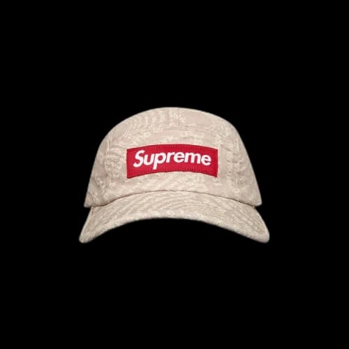 Supreme Circles Jacquard Denim Camp Cap 'Brown'