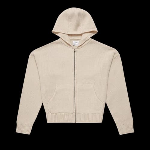 Rhude Zip Up Hoodie 'White'