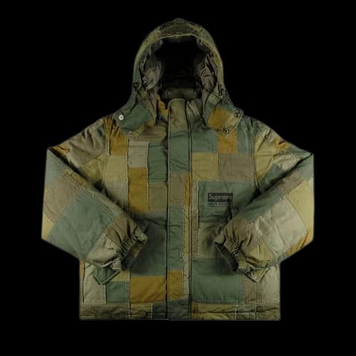 Supreme x Junya Watanabe x Comme des Garçons MAN Patchwork Puffy Jacket 'Olive'