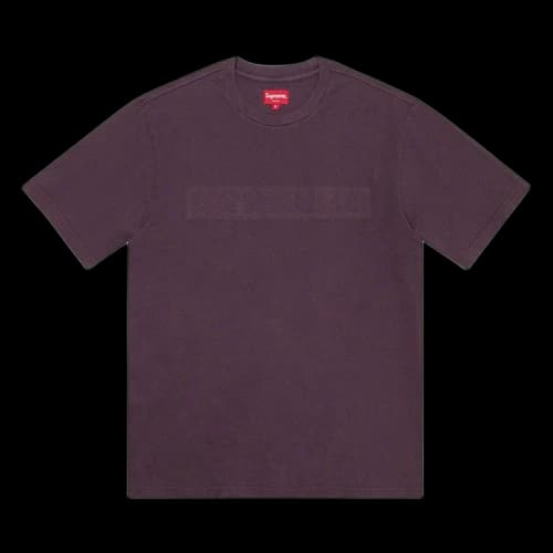 Supreme Embossed Vines Short-Sleeve Top 'Dark Purple'