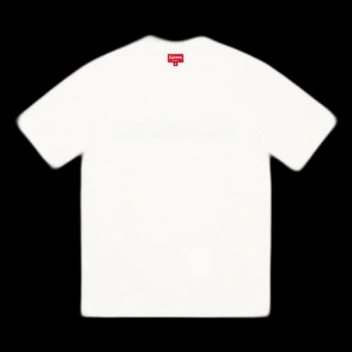 Supreme Embossed Vines Short-Sleeve Top 'White'