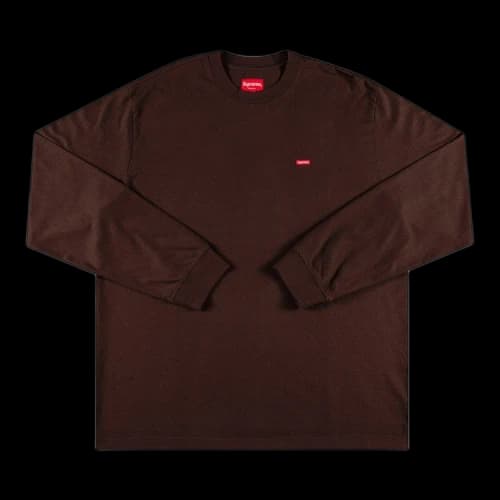 Supreme Small Box Long-Sleeve Tee 'Dark Brown'