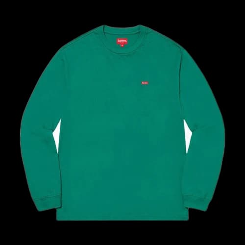 Supreme Small Box Long-Sleeve Tee 'Light Pine'