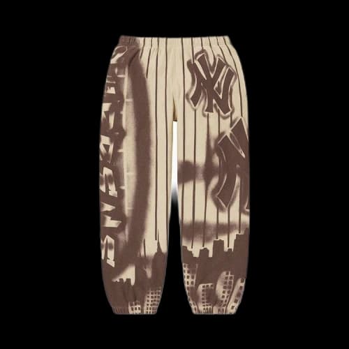 Supreme x New York Yankees Airbrush Sweatpant 'Clay'