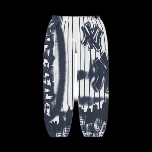 Supreme x New York Yankees Airbrush Sweatpant 'White'