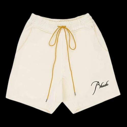 Rhude Ssense Exclusive Script Shorts 'Cream'