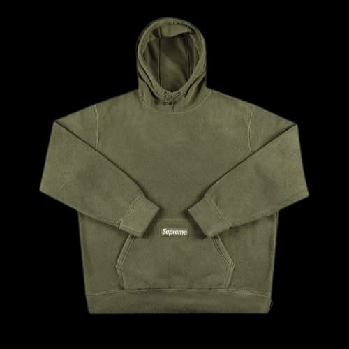 Supreme Polartec Hooded Sweatshirt 'Light Olive'
