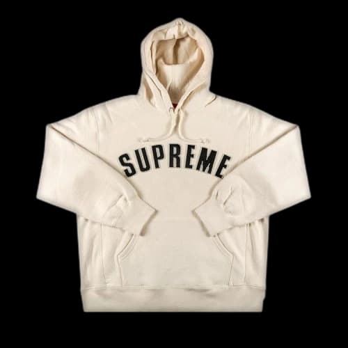 Supreme Pearl Logo Hooded Sweatshirt 'Natural'