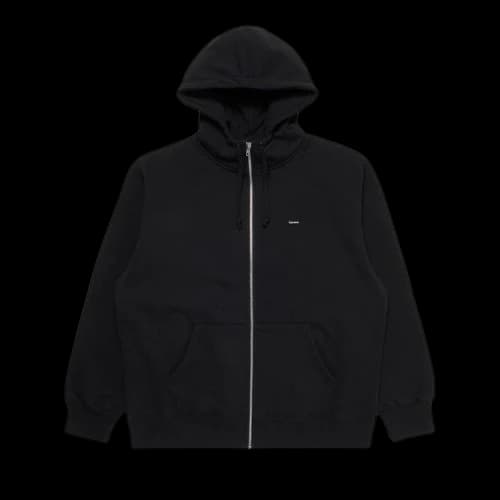 Supreme Small Box Facemask Zip Up Hooded Sweatshirt 'Black'