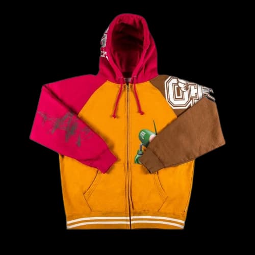 Supreme x Junya Watanabe x Comme des Garçons MAN Zip Up Hooded Sweatshirt 'Gold'