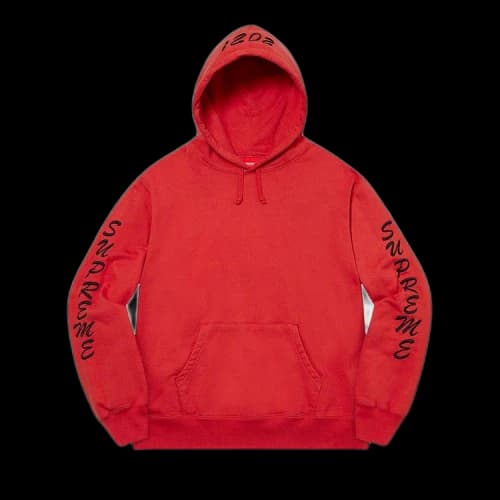 Supreme Guardian Hooded Sweatshirt 'Burnt Red'