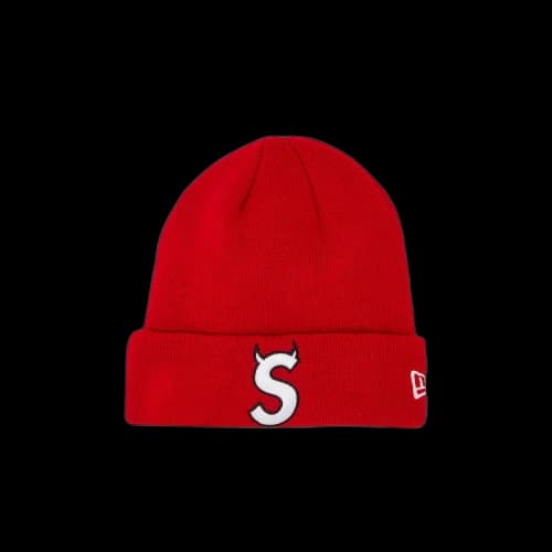 Supreme x New Era S Logo Beanie 'Red'