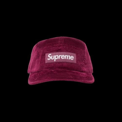Supreme Corduroy Camp Cap 'Magenta'