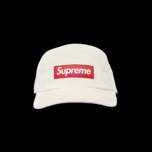Supreme Corduroy Camp Cap 'White'