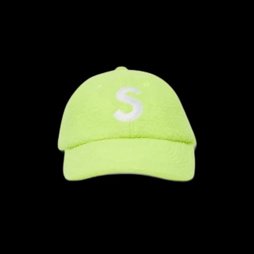 Supreme Boiled Wool S Logo 6-Panel 'Flurorescent Green'