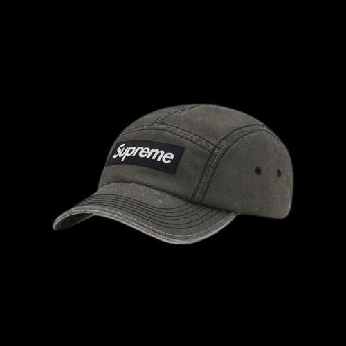 Supreme Washed Cordura Camp Cap 'Black'
