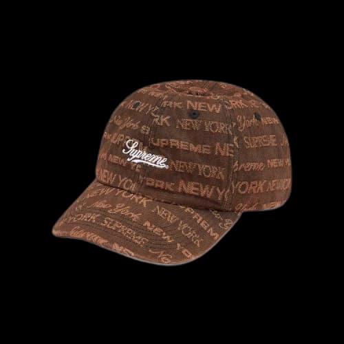 Supreme Multi Type Jacquard Denim 6-Panel 'Brown'