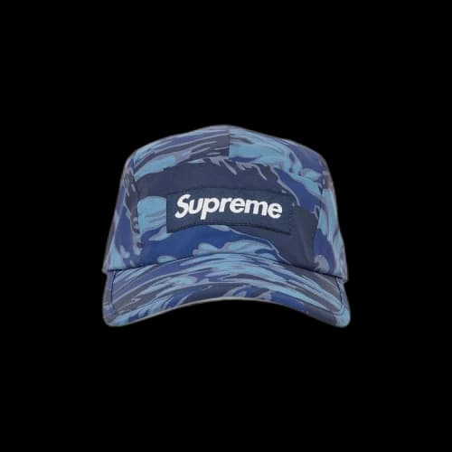 Supreme Tiger Camo Reflective Camp Cap 'Blue'