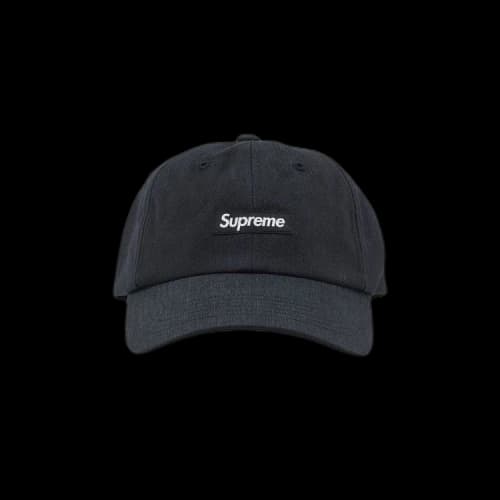 Supreme Brushed Cordura Small Box 6-Panel 'Black'