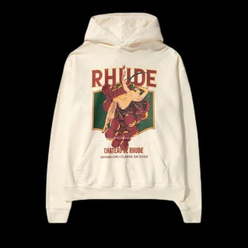 Rhude Chateau De Rhude Hoodie 'Vintage White'