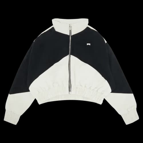 Rhude Crop Flight Jacket 'Black/Natural'