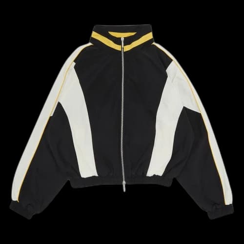 Rhude Curve Panel Track Jacket 'Black/Mustard'