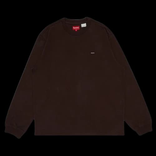 Supreme Small Box Long-Sleeve Tee 'Dark Brown'