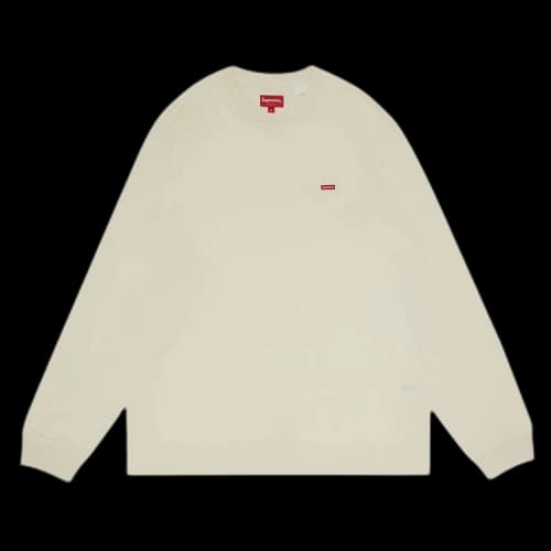 Supreme Small Box Long-Sleeve Tee 'Natural'